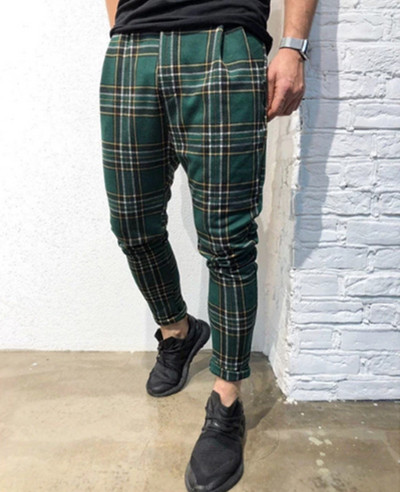 Μοντέρνο καρό παντελόνι ανδρικό