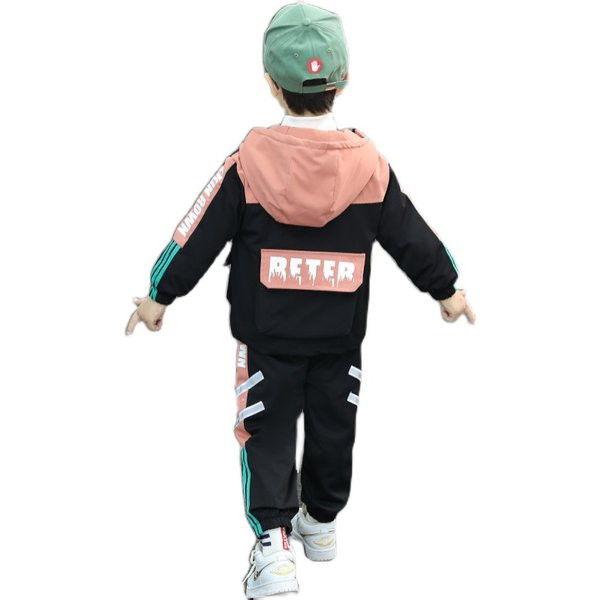 Παιδικό καθημερινό σετ με επιγραφή και τσέπες