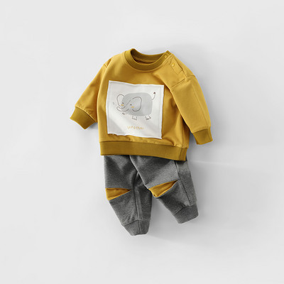 Καθημερινά παιδικά σετ με απλικέ και τσέπες για αγόρια