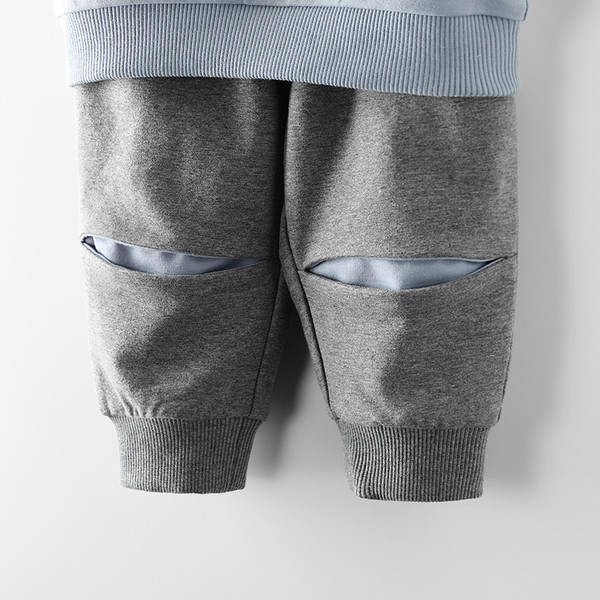 Καθημερινά παιδικά σετ με απλικέ και τσέπες για αγόρια