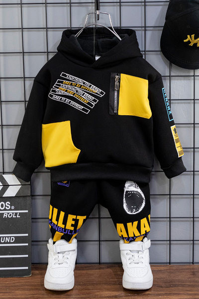 Άνοιξη-φθινόπωρο σετ με επιγραφές για αγόρι