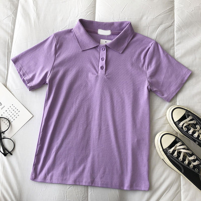 Γυναικείο μπλουζάκι με κουμπιά και κλασικό κολάρο