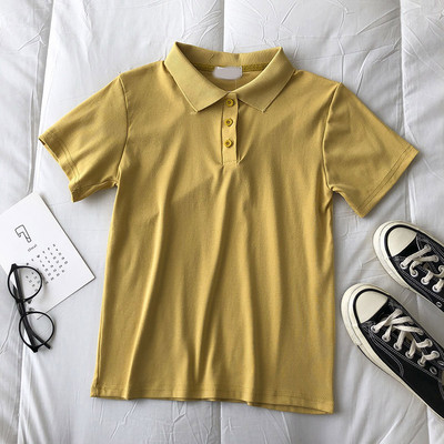 Γυναικείο μπλουζάκι με κουμπιά και κλασικό κολάρο