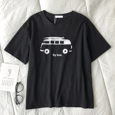 Casual μπλουζάκι με απλικέ και κοντά μανίκια