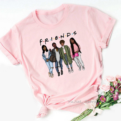 Naujo modelio moteriška palaidinė su spalvotomis aplikacijomis ir trumpomis rankovėmis