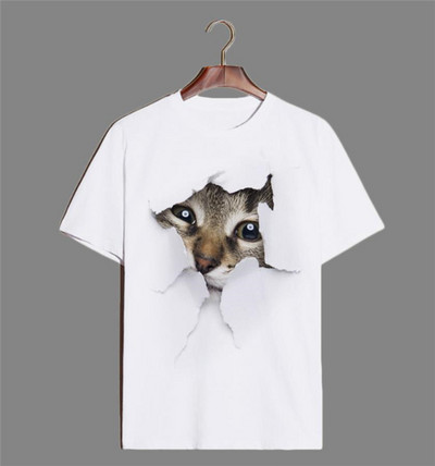 Ležerna majica s aplikacijom - kat