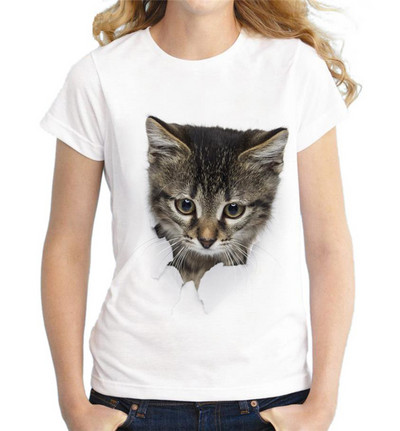 Ležerna majica s aplikacijom - kat