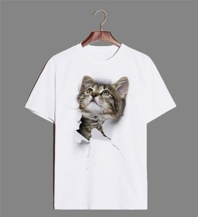 Ležerna majica s aplikacijom - kat