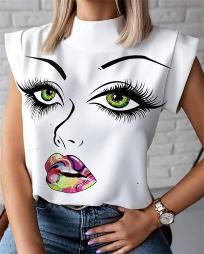 Γυναικεία μοντέρνα μπλούζα με απλικέ χρώμα - διαφορετικά μοντέλα