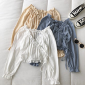 Γυναικεία μπλούζα με κορδόνια