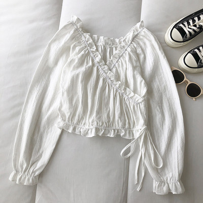 Γυναικεία μπλούζα με κορδόνια