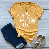 Γυναικείο μπλουζάκι με οβάλ λαιμόκοψη και επιγραφή