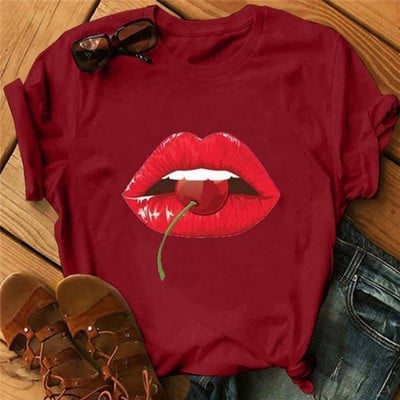 Ležerna ženska majica s kratkim rukavima i aplikacijom