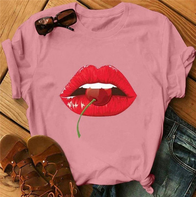 Ležerna ženska majica s kratkim rukavima i aplikacijom