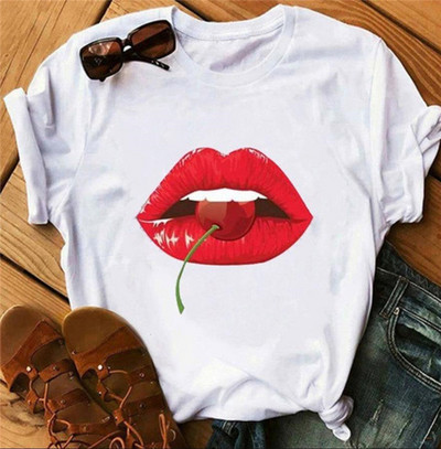 Ležerna ženska majica s kratkim rukavima i aplikacijom