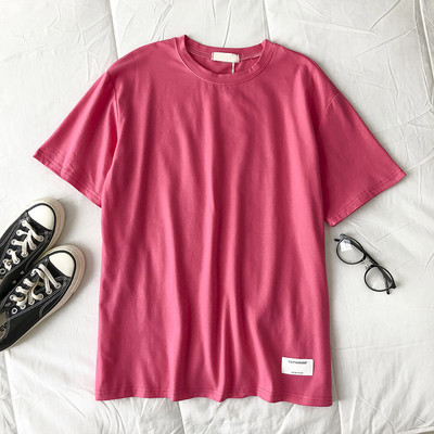 Ženska majica jednobojnog kroja s ovalnim izrezom