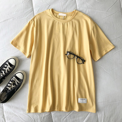 Ženska majica jednobojnog kroja s ovalnim izrezom