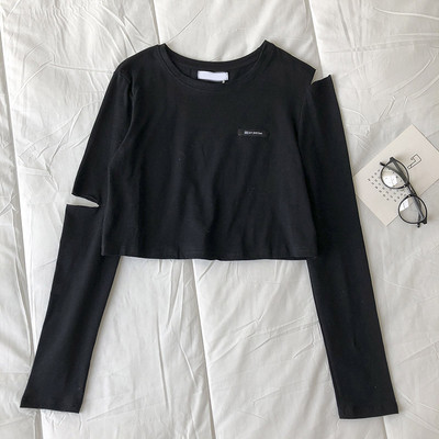 Ženska bluza s okruglim izrezom i dugim rukavima