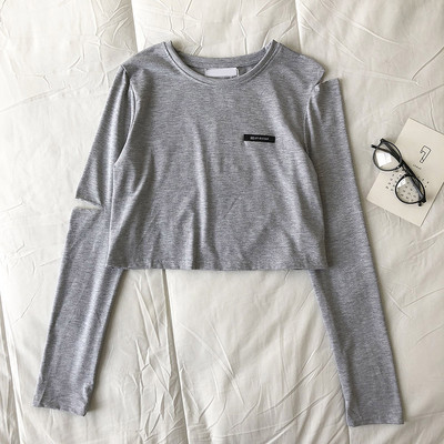 Ženska bluza s okruglim izrezom i dugim rukavima