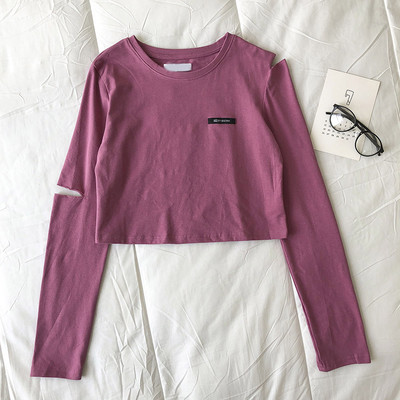 Ženska bluza s okruglim izrezom i dugim rukavima