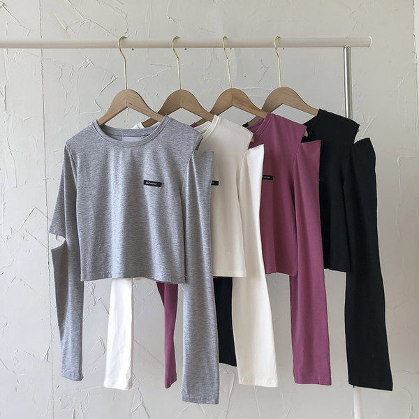 Ženska bluza s okruglim izrezom i dugim rukavima