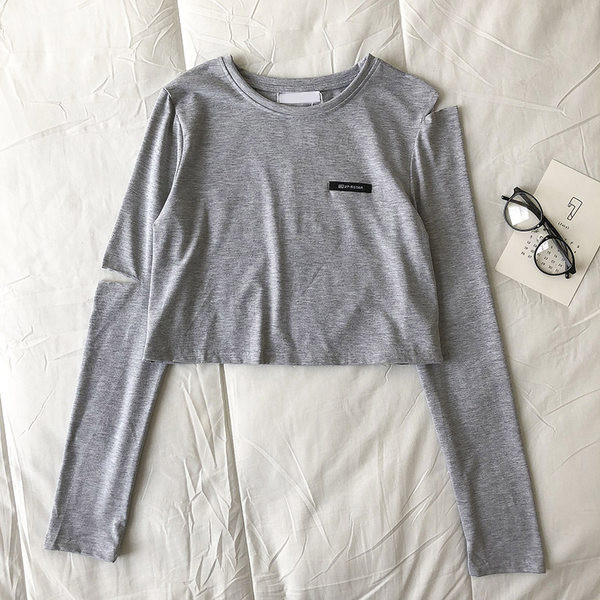 Ženska bluza s okruglim izrezom i dugim rukavima