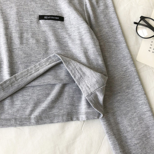 Ženska bluza s okruglim izrezom i dugim rukavima