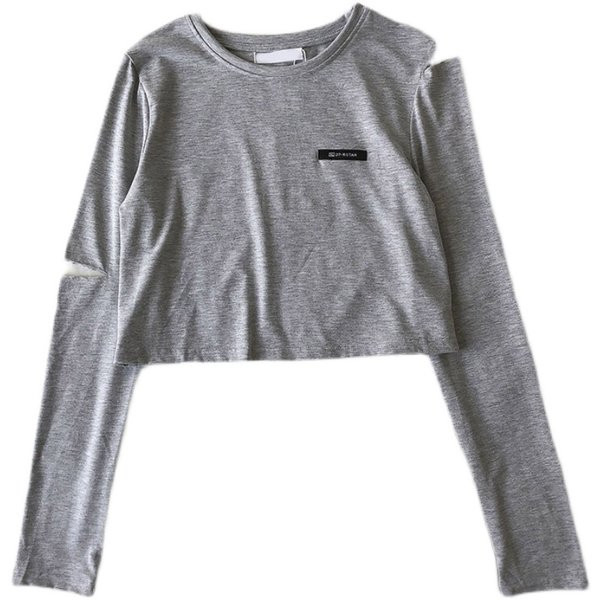 Ženska bluza s okruglim izrezom i dugim rukavima