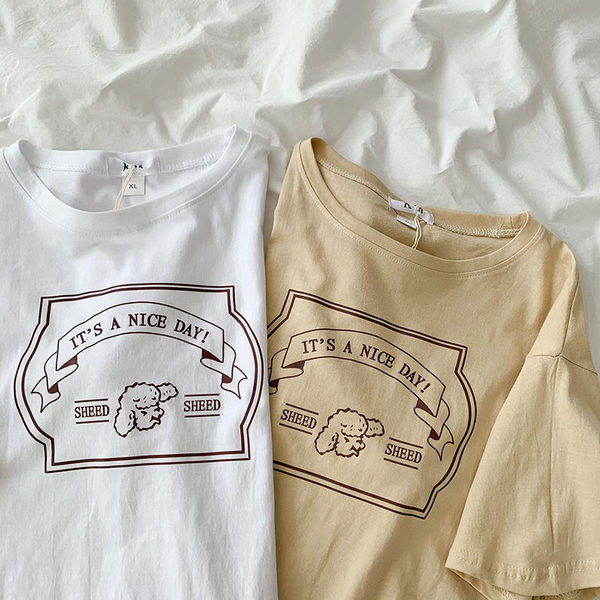 Ženska ležerna majica široki model kratkih rukava