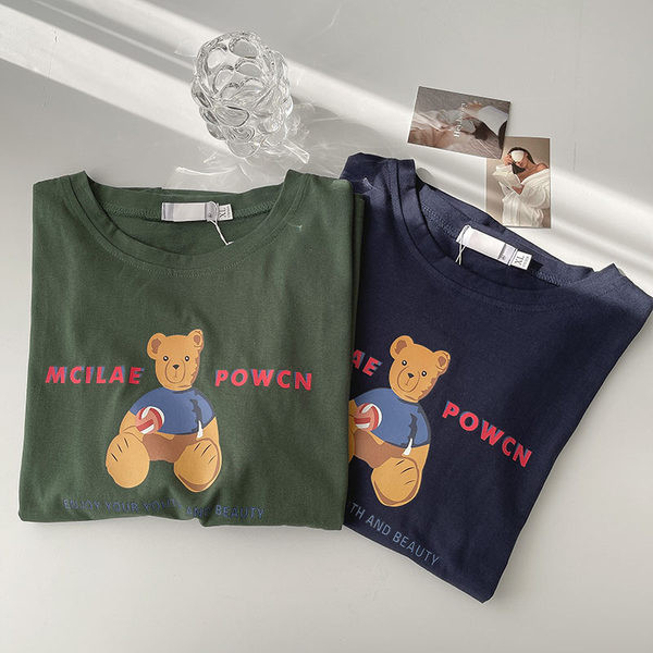 Ženska majica s aplikacijom medvjedića