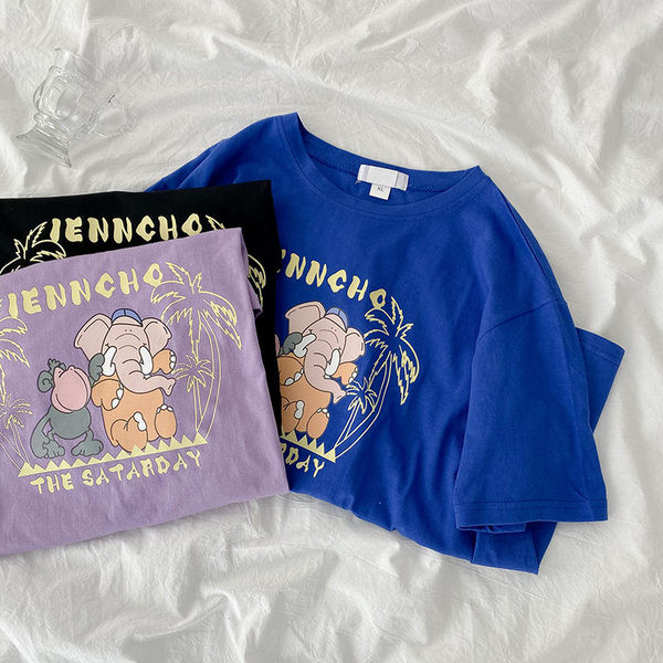 Γυναικείο μπλουζάκι σε διάφορα χρώματα με απλικέ