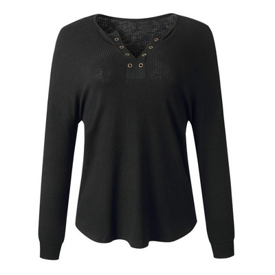 Novi model ženske casual majice sa špic izrezom