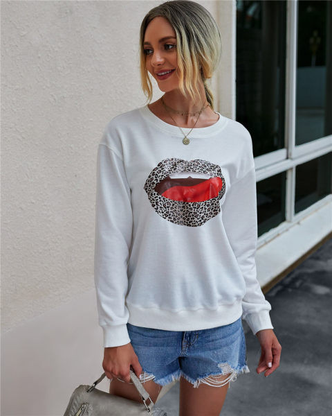 Ženska ležerna bluza sa aplikacijom u tri boje