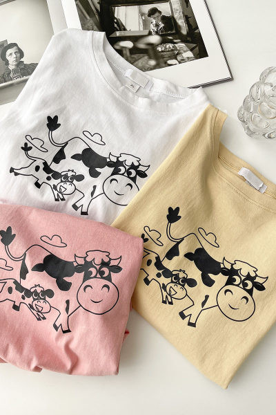 Ležerna majica s aplikacijom i okruglim izrezom