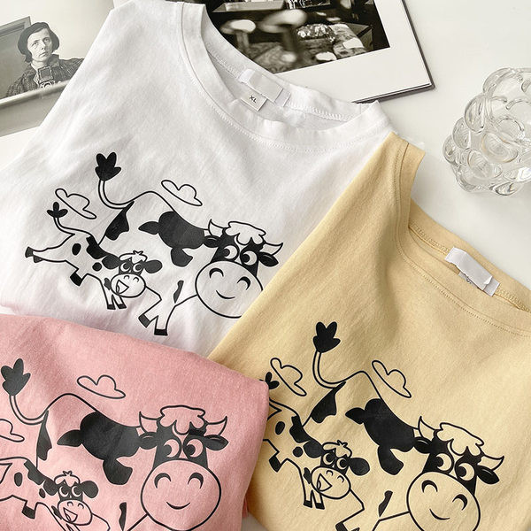 Ležerna majica s aplikacijom i okruglim izrezom