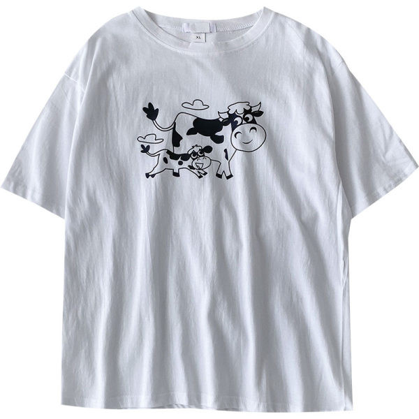 Ležerna majica s aplikacijom i okruglim izrezom