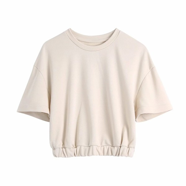 Ženska ležerna bluza s elastičnim strukom