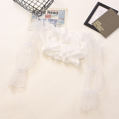 Νέο μοντέλο γυναικεία μπλούζα με τούλι μανίκια