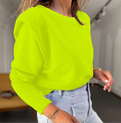 Novi model obične ženske bluze sa ovalnim izrezom