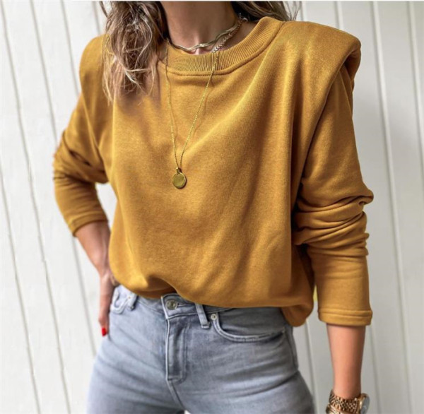 Novi model obične ženske bluze sa ovalnim izrezom