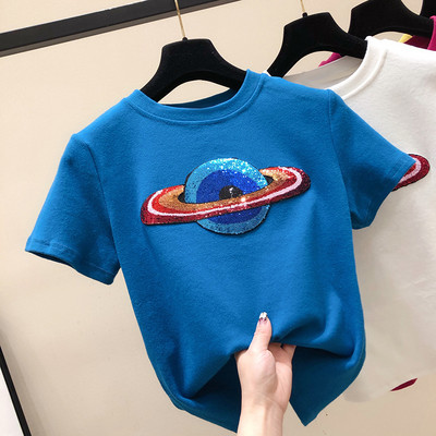 Γυναικείο casual μπλουζάκι με πούλιες