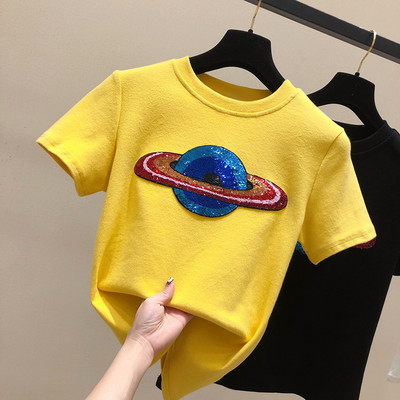 Γυναικείο casual μπλουζάκι με πούλιες