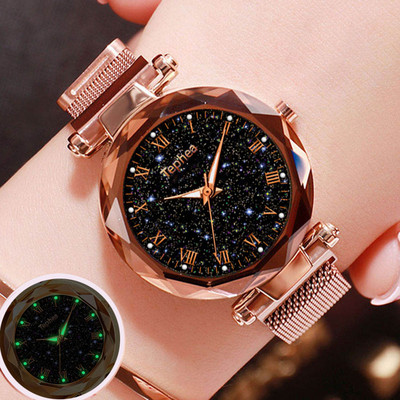 Moteriškas laikrodis su magnetiniu užsegimu ir kelių spalvų