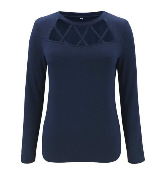 Ženska ležerna bluza u crnoj boji sa dugim rukavima