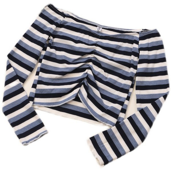 Prugasta ženska bluza s dugim rukavima