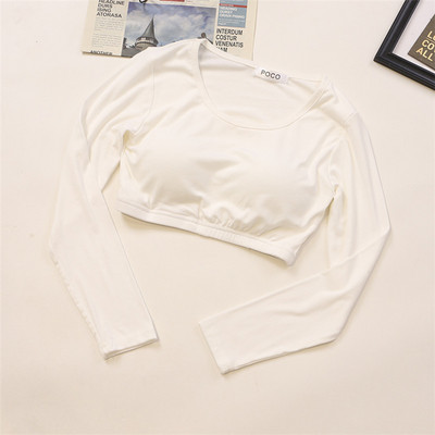 Kratka ženska bluza s dugim rukavima