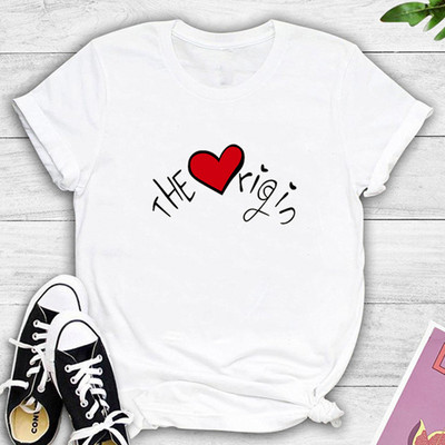 Γυναικείο μπλουζάκι νέο μοντέλο με κοντά μανίκια σε διαφορετικά μεγέθη με εκτυπώσεις