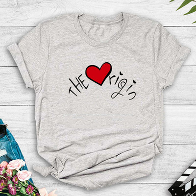 Γυναικείο μπλουζάκι νέο μοντέλο με κοντά μανίκια σε διαφορετικά μεγέθη με εκτυπώσεις