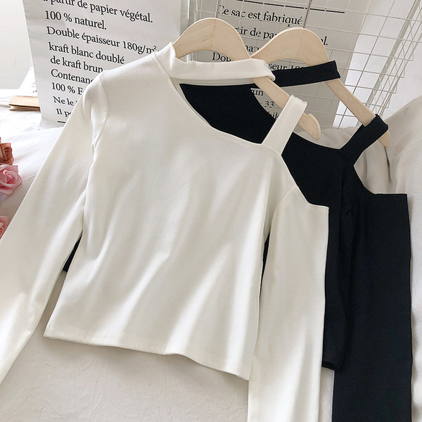 Ženska bluza u dvije boje sa dugim rukavima