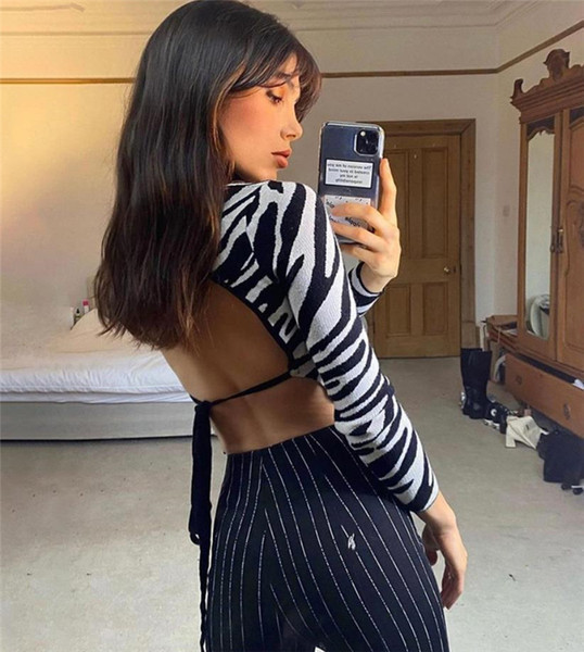 Bluză de damă cu guler polo și mâneci lungi